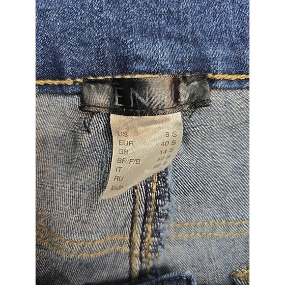 Venus Blue Jeans Size 8 Medium Wash Boot Cut Mid Rise - Picture 5 of 6